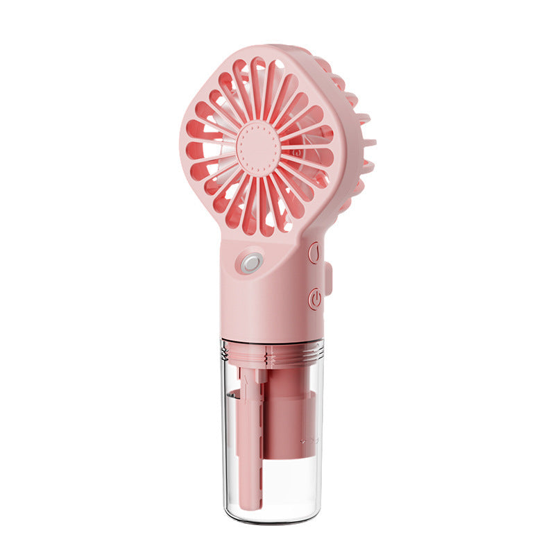 Ventilateur Portable avec Pulvérisation Puissante - Brumisateur Humidificateur Rechargeable USB, Vent Frais et Rafraîchissant avec Supplément d'Eau