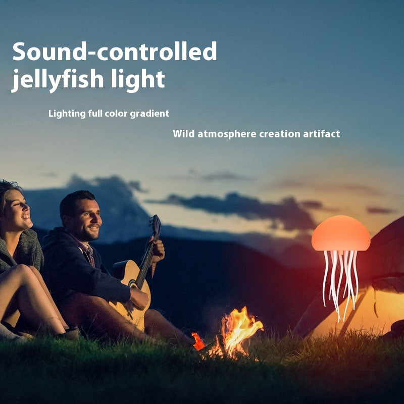 Lampe Méduse LED d'Ambiance – Veilleuse Méduse Portable – Lampe Déco Méduse – Lampe de Table Intelligente pour Table de Nuit et Bureau