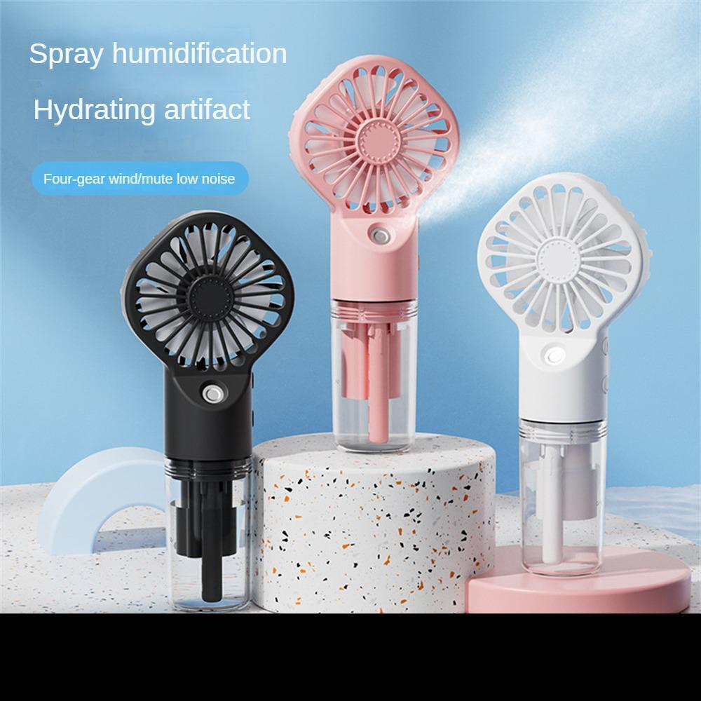 Ventilateur Portable avec Pulvérisation Puissante - Brumisateur Humidificateur Rechargeable USB, Vent Frais et Rafraîchissant avec Supplément d'Eau