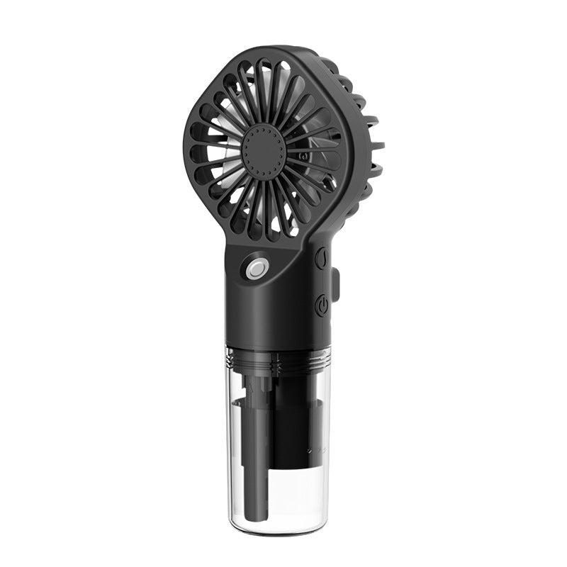 Ventilateur Portable avec Pulvérisation Puissante - Brumisateur Humidificateur Rechargeable USB, Vent Frais et Rafraîchissant avec Supplément d'Eau